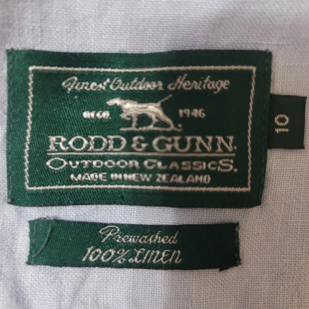 Rodd & Gunn Vintage 100% Linen Short Sleeve Size 10 Small to Medium - Picture 7 of 7
